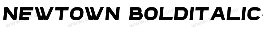 Newtown BoldItalic字体转换